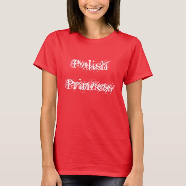 T-shirt Polish Princess Cute (Devant)