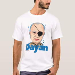 T-shirt Politicien d'Israélien de Moshe Dayan