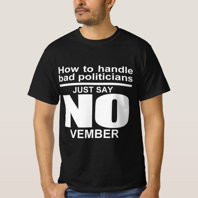 T-shirt Politiciens corrompus (Devant)