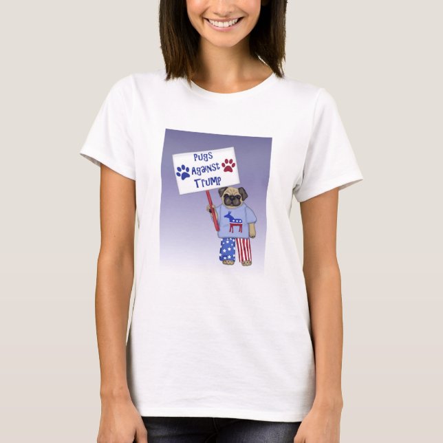 T-shirt politique - Carlins contre Trump (Devant)