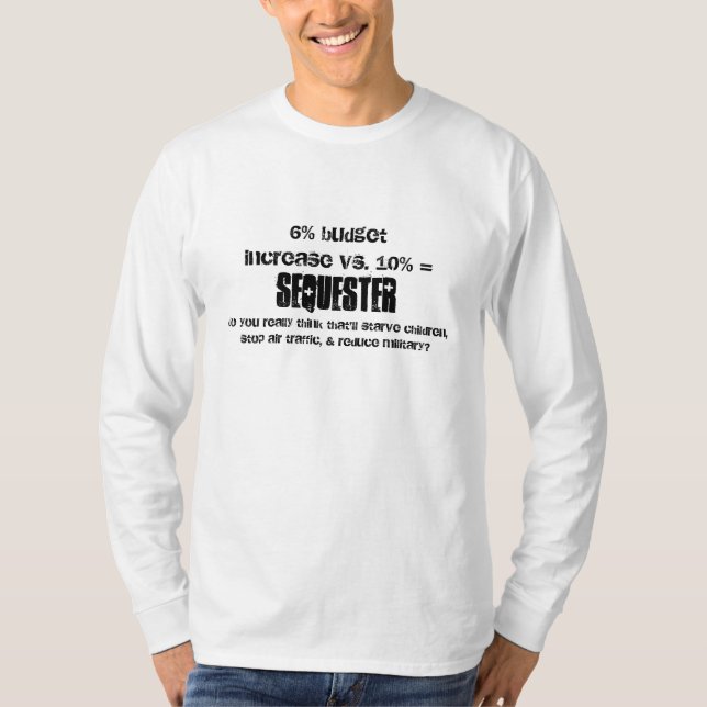 T-shirt Politique de séquestration du budget fédéral (Devant)