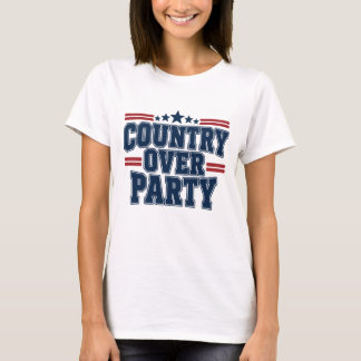 T-shirt Politique du pays avant le parti