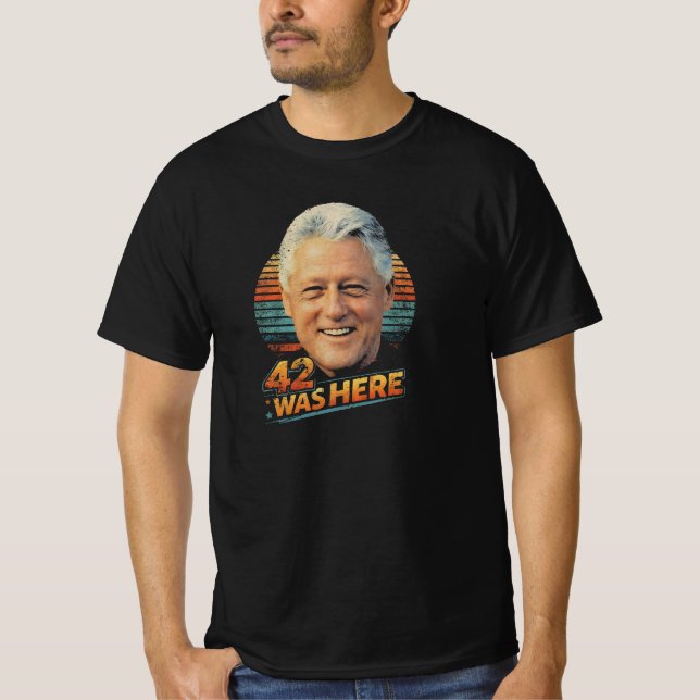 T-Shirt Politique Rétro Bill Clinton 42   (Devant)