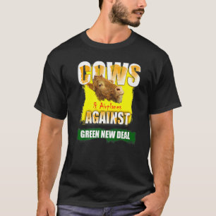 T-shirt politique Vaches contre le Green New Deal
