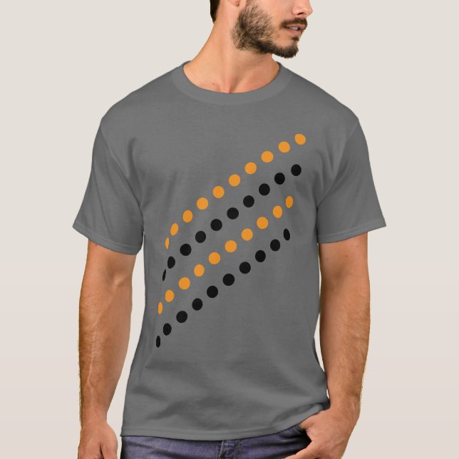 T-shirt Polka Dot Hommes unique - gris foncé (Devant)