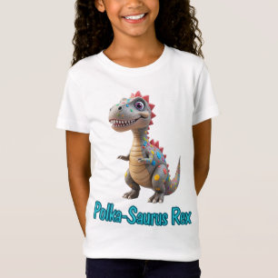 T-Shirt Polka-Saurus Rex Confetti Dinosaur Jour du point p