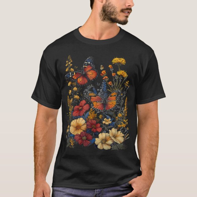 T-shirt Pollinator Garden Design Wildlife Flowers Native P (Devant)