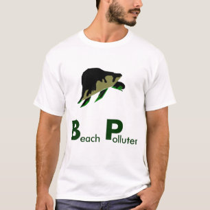 T-shirt Pollueurs de plage - nous devons boycotter BP