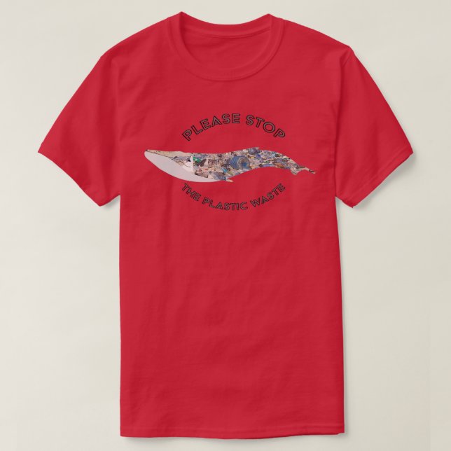 T-shirt Pollution des baleines bleues (Design devant)
