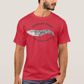 T-shirt Pollution des baleines bleues