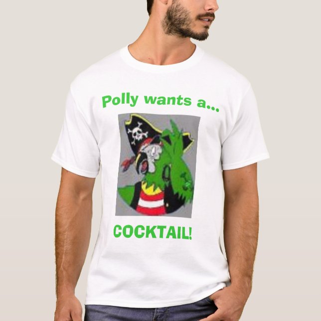 T-shirt Polly veut… COCKTAIL ! (1) (Devant)