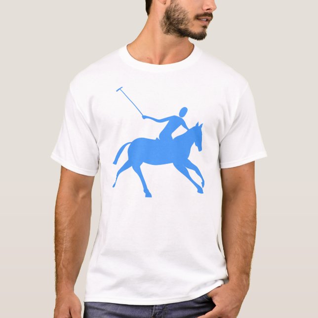 T-shirt Polo - Bleu Bébé (Devant)