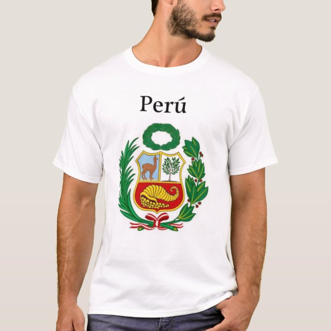 T-shirt POlo con logotipo de Perú (Devant)
