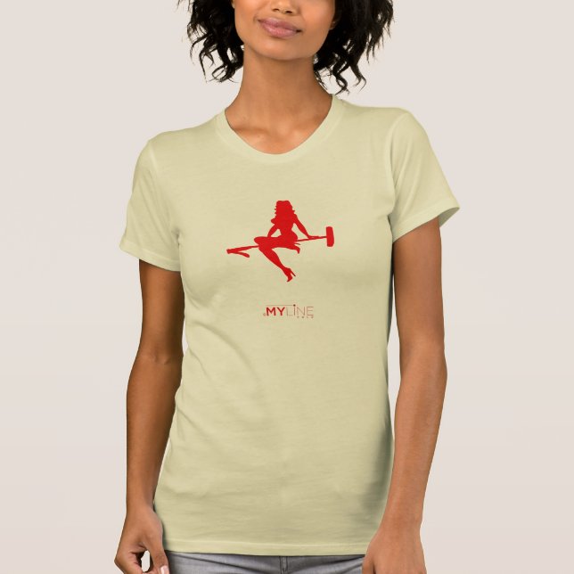 T-shirt Polo de poussin de bâton (Devant)