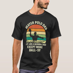 T-shirt Polo d'eau pour hommes papa Retro Vintage Polo d'e
