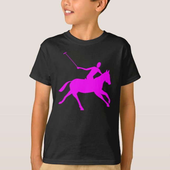 T-shirt Polo - Magenta (Devant)
