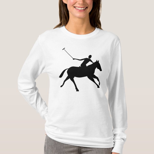 T-shirt Polo - Noir (Devant)