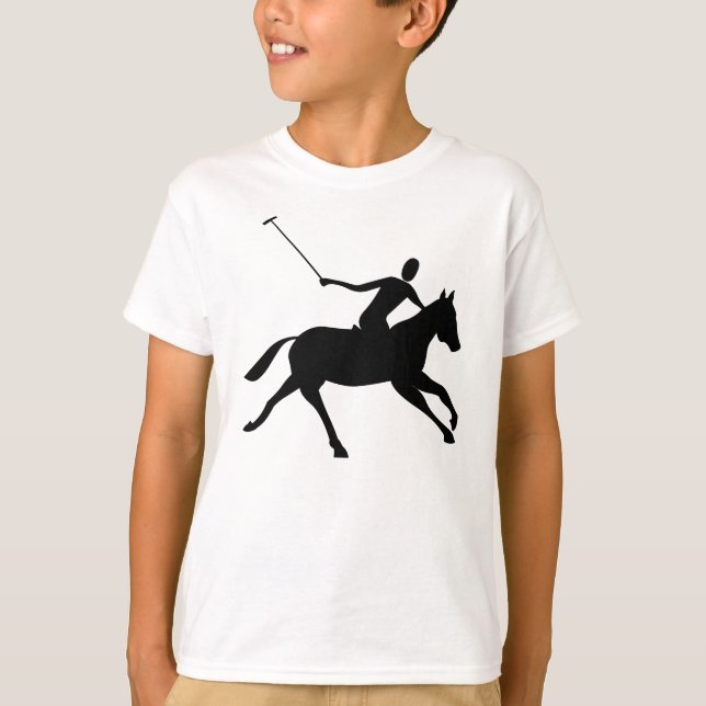 T-shirt Polo - Noir (Devant)