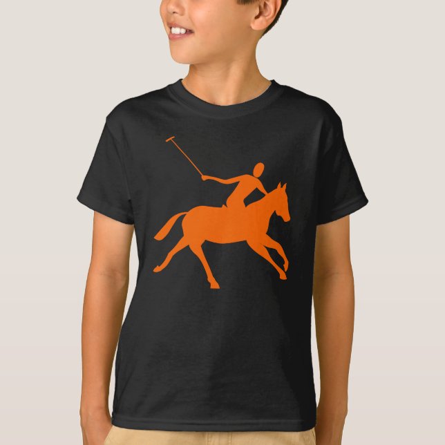 T-shirt Polo - Orange (Devant)
