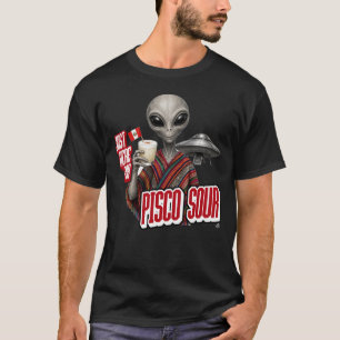 T-shirt Polo Péruvien Pisco Sour Inka 1821 Tee de mode de