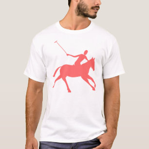 T-shirt Polo - rose tropicale