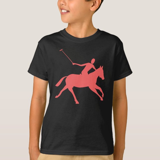 T-shirt Polo - rose tropicale (Devant)