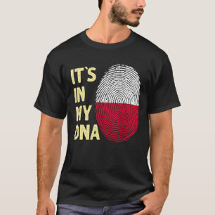 T-shirt Pologne Dans Mon Dna Polonais Drapeau Équipe Polog