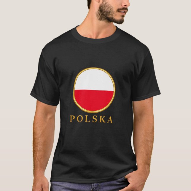T-shirt Pologne - Drapeau Polonais (Devant)