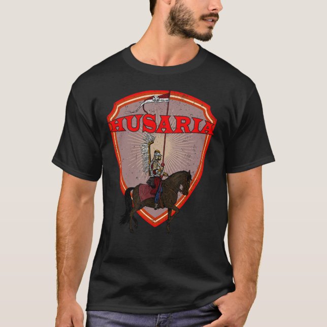 T-shirt Pologne husaria Polonais araignée hussards militai (Devant)