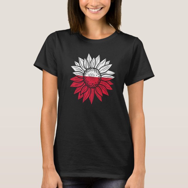 T-shirt Pologne Tournesol Pologne Pologne (Devant)
