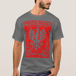 T-shirt Pologne vintage Polska Postage Design1