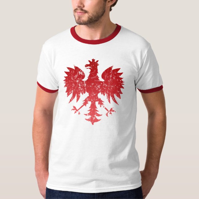 T-shirt polonais d'Eagle (Devant)