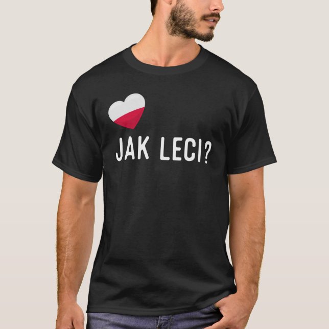 T-shirt Polonais Jak Leci Comment allez-vous (Devant)