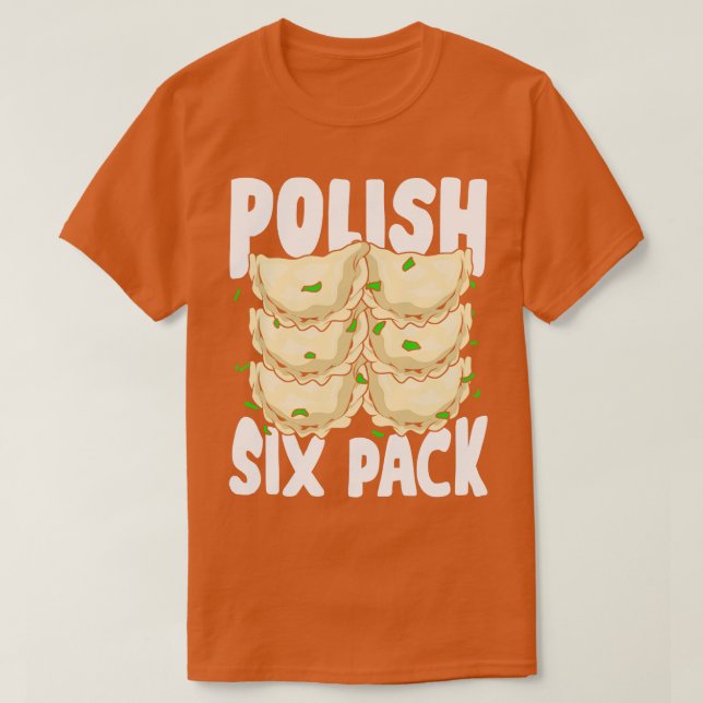 T-shirt Polonais Six Pack Funny Pierogi Food Lover Cadeau (Design devant)