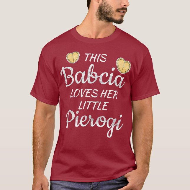 T-shirt Polonaise Babcia Grand-mère aime petit Pierogi (Devant)