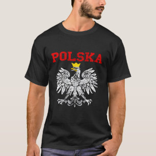 T-shirt Polska Polonais Aigle Pologne Drapeau Polonais Pri