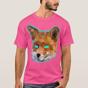 T-shirt Poly Art Fox Motif Pour Un Renard