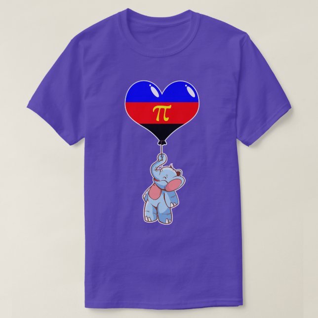 T-shirt Polyamory Elephant Identité sexuelle Non binaire A (Design devant)