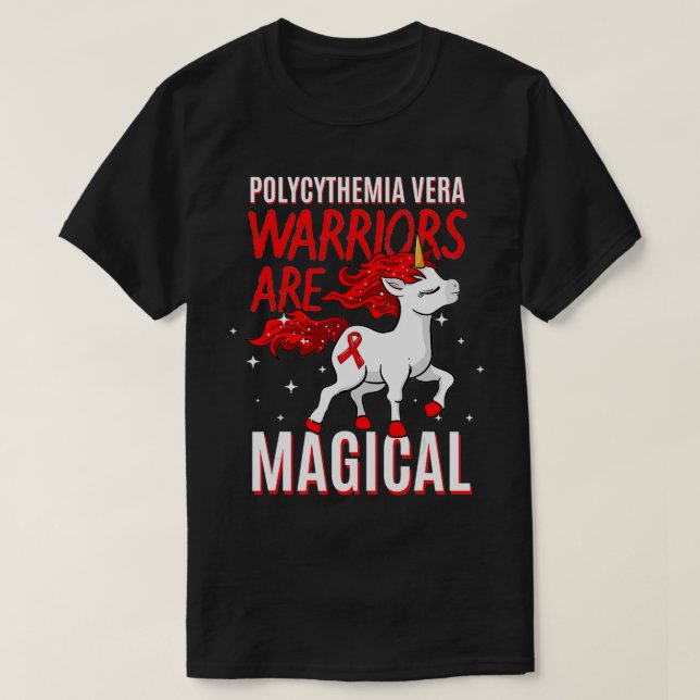 T-shirt Polycythème Vera Sensibilisation PV Warrier Erythr (Design devant)