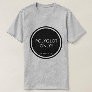 T-shirt Polyglotte seulement