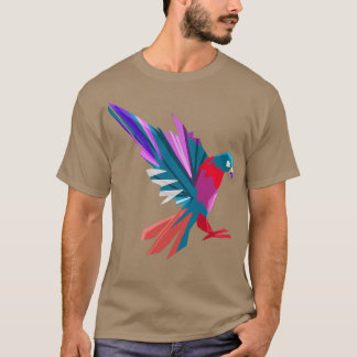 T-shirt Polygon coloré Pigeon Whisperer Bird Animal Cadeau