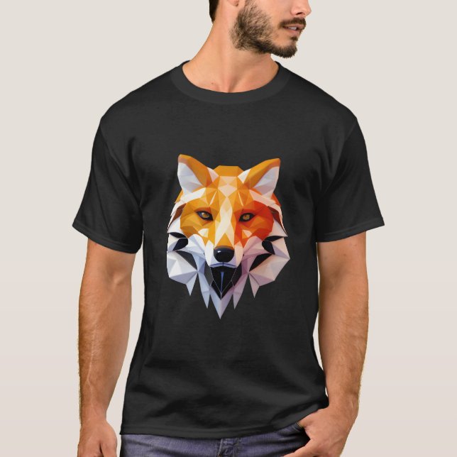 T-shirt Polygon Fox (Devant)
