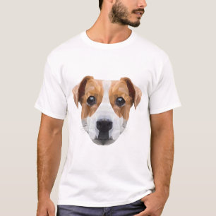 T-shirt Polygon JRT Papa Chien Maman Chien Amoureux des Ch