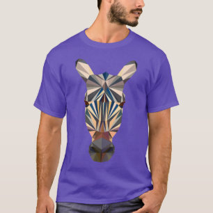 T-shirt Polygon Zebra Donkey Horse Art Drawing Artist T-Sh