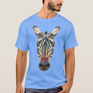 T-shirt Polygon Zebra Donkey Horse Art Drawing Artist T-Sh