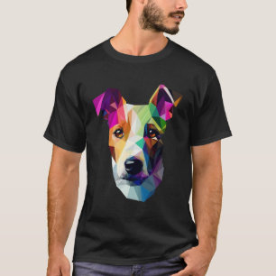T-shirt Polygone Abstrait géométrique Jack Russell Poly Ar