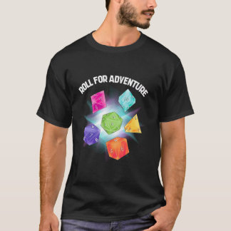 T-shirt polyhedral dice