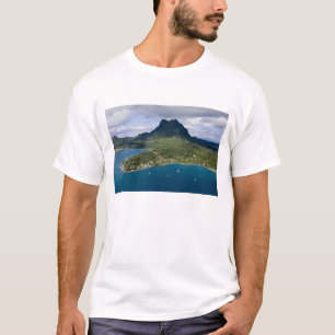 T-shirt Polynésie française, Bora Bora. Vue aérienne de