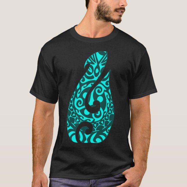 T-shirt Polynésie Maori Poisson Hook Hei Matau hameçon de  (Devant)