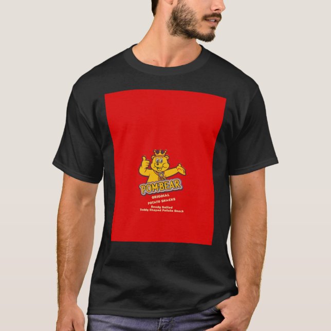 T-shirt Pom Bear Potato Snacks Design Graphic  (Devant)